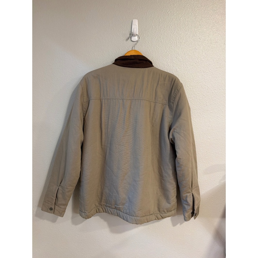 O'Neill Canvas Jacket Mens XL Tan Sherpa Lined Corduroy Collar Workwear Barn - Picture 4 of 7
